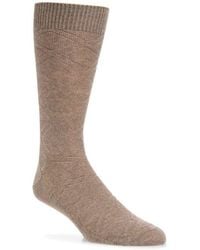 Canali - Diamond Jacquard Wool Blend Dress Socks - Lyst