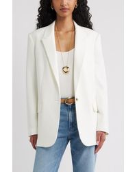 Open Edit - Icon Twill Relaxed Blazer - Lyst