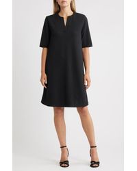 Ming Wang - Stretch Crepe A-Line Dress - Lyst