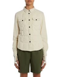 3 MONCLER GRENOBLE - Nangy Quilted Stretch Corduroy Down Shacket - Lyst