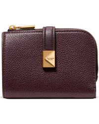Kate Spade - Deco Pebbled Leather Bifold Wallet - Lyst