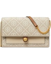 Tory Burch - T Monogram Wallet On A Chain - Lyst