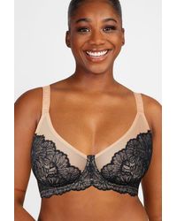 Shapellx - Supportive Unlined Lace Underwired Bra - Lyst