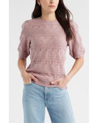 Caslon - Mixed Stitch Sweater - Lyst