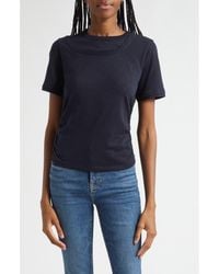 Veronica Beard - Damian Ruched Double Collar T-Shirt - Lyst