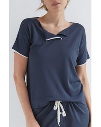 Oyun - Split Neck Tee - Lyst