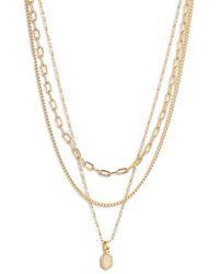 Kendra Scott - Mini Elisa Triple Strand Necklace - Lyst
