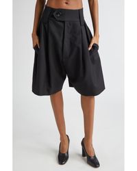 VAQUERA - Baby Suiting Wool Shorts - Lyst