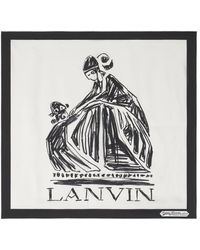 Lanvin - Mother & Daughter Printed Silk Scarf - Lyst