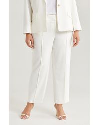 Kasper - Flat Front Slim Pants - Lyst