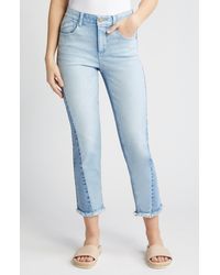 Wit & Wisdom - 'ab'solution Pieced High Waist Ankle Straight Leg Jeans - Lyst