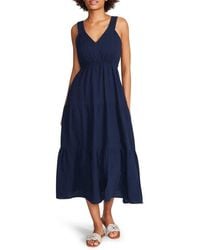 Steve Madden - Amira Tiered Cotton Midi Dress - Lyst