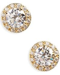 Nordstrom - Gift Boxed Halo Cubic Zirconia Stud Earrings - Lyst