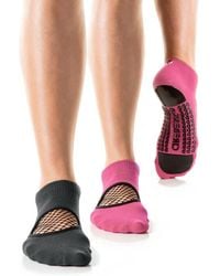 Arebesk - Phish Net Assorted 2-Pack Closed Toe Grip Ankle Socks - Lyst