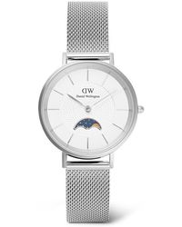 Daniel Wellington - Petite Moonphase Mesh Strap Watch, 32Mm - Lyst