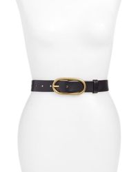 Treasure & Bond - Oval Buckle Leather Belt - Lyst