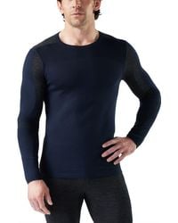 Smartwool - Intraknit Thermal Merino Base Layer Colorblock Crewneck Long Sleeve Shirt - Lyst