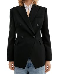 Mango - Double Breasted Suit Blazer - Lyst