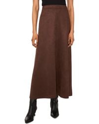 Vince Camuto - Faux Suede A-Line Maxi Skirt - Lyst