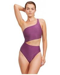 Luma Gottex - High End One Shoulder Cut Out One Piece - Lyst