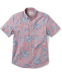 Reyn Spooner - X Alfred Shaheen Classic Pareau Tailored Fit Floral Short Sleeve Button-down Shirt - Lyst