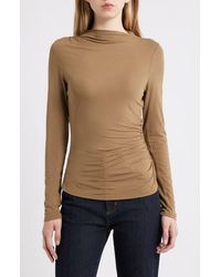 Rails - Joelle Ruched Funnel Neck Top - Lyst