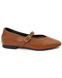 Menina Step - Greta Leather Mary Jane Flat - Lyst