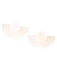 LIKHÂ - 3-In-1 Mother-Of-Pearl Geometric Stud Earrings Set - Lyst
