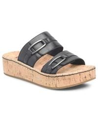 Børn - Solina Platform Wedge Slide Sandal - Lyst