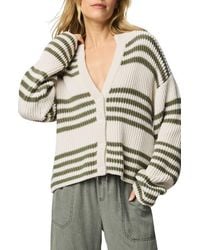 Splendid - Alexandra Stripe Cotton Blend Cardigan - Lyst