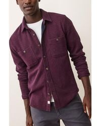Marine Layer - Pacifica Nep Stretch Twill Overshirt - Lyst