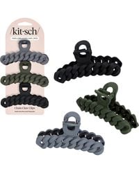 Kitsch - 3-Pack Assorted Chain Claw Clips - Lyst