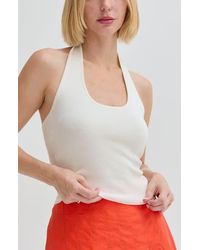 Crescent - Halter Knit Top - Lyst