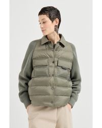 Brunello Cucinelli - Nylon Short Down Jacket - Lyst
