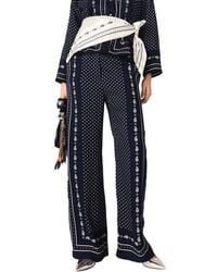 Maje - Printed Fluid Trousers - Lyst