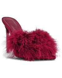 Steve Madden - Ashbey Faux Feather Sandal - Lyst
