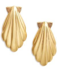 Kendra Scott - Alexa Shell Statement Stud Earrings - Lyst