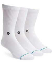Stance - Icon Assorted 3-pack Crew Socks - Lyst