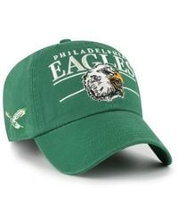 '47 - Philadelphia Eagles Throwback Graphic Clean Up Adjustable Hat - Lyst