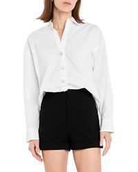 English Factory - Crystal Star Cotton Button-up Shirt - Lyst
