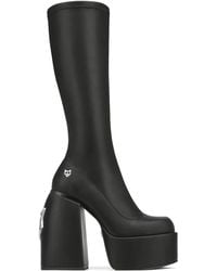 Naked Wolfe - Spice Faux-leather Knee-thigh Heeled Boots - Lyst