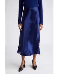 Vince - Mixed Media Panelled Skirt - Lyst