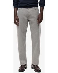 Mango - Moby Straight Fit Cotton Jeans - Lyst