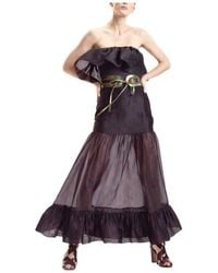 Cynthia Rowley - Organza Midi Skirt - Lyst