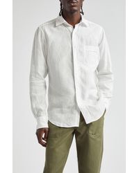 Drake's - The Linen Summer Button-up Shirt - Lyst