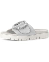 Gabor - Beaded Buckle Platform Slide Sandal - Lyst