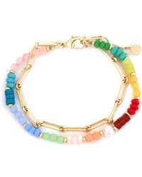 Panacea - Row Beaded & Chain Bracelet - Lyst
