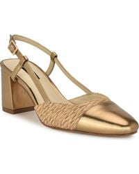 Nine West - Unda Slingback Cap Toe Pump - Lyst