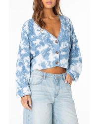 Roxy - Sundaze Tie Dye V-Neck Cardigan - Lyst