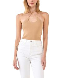 Grey Lab - Crossover Rib Halter Tank - Lyst